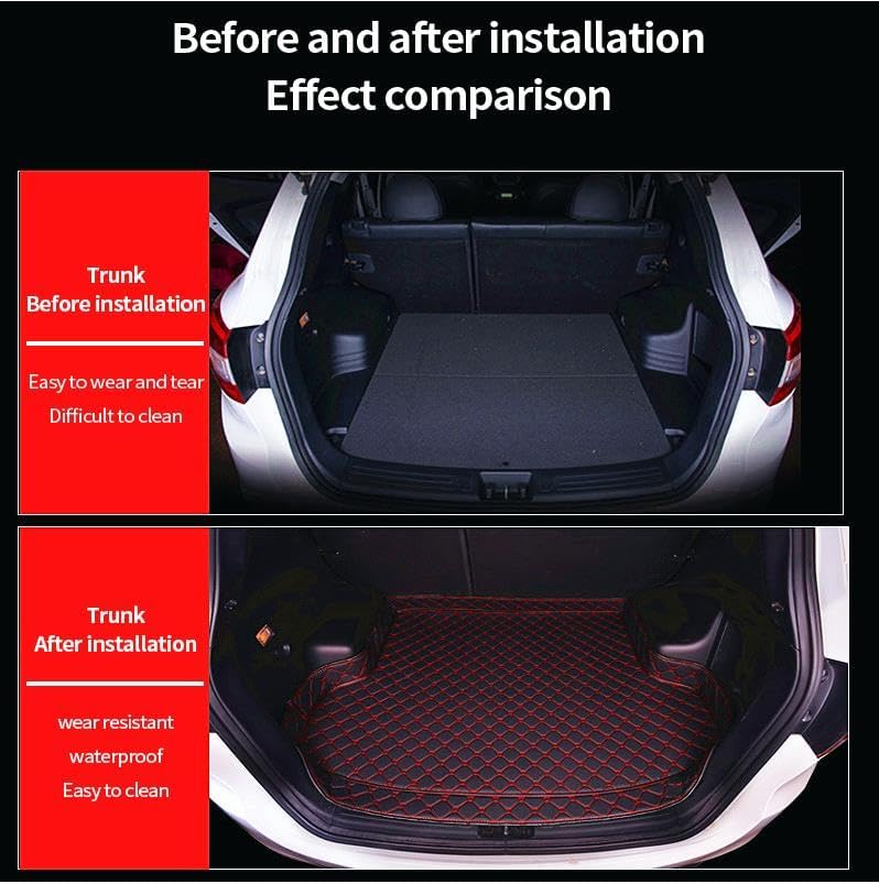 BACKFIVE Tapetes de ajuste personalizado para automóvil, forro de carga de cuero para sedán, SUV, camión, asiento trasero, cubierta de automóvil