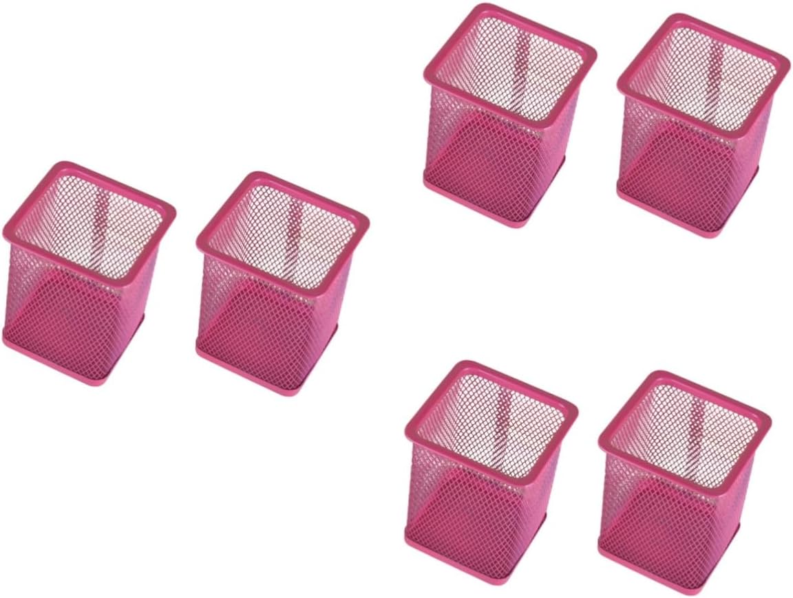 STOBOK 6 piezas de soporte para pinceles de arte, portalápices, tazas, bolígrafos, recipiente, organizador de lápices, organizador de bolígrafos