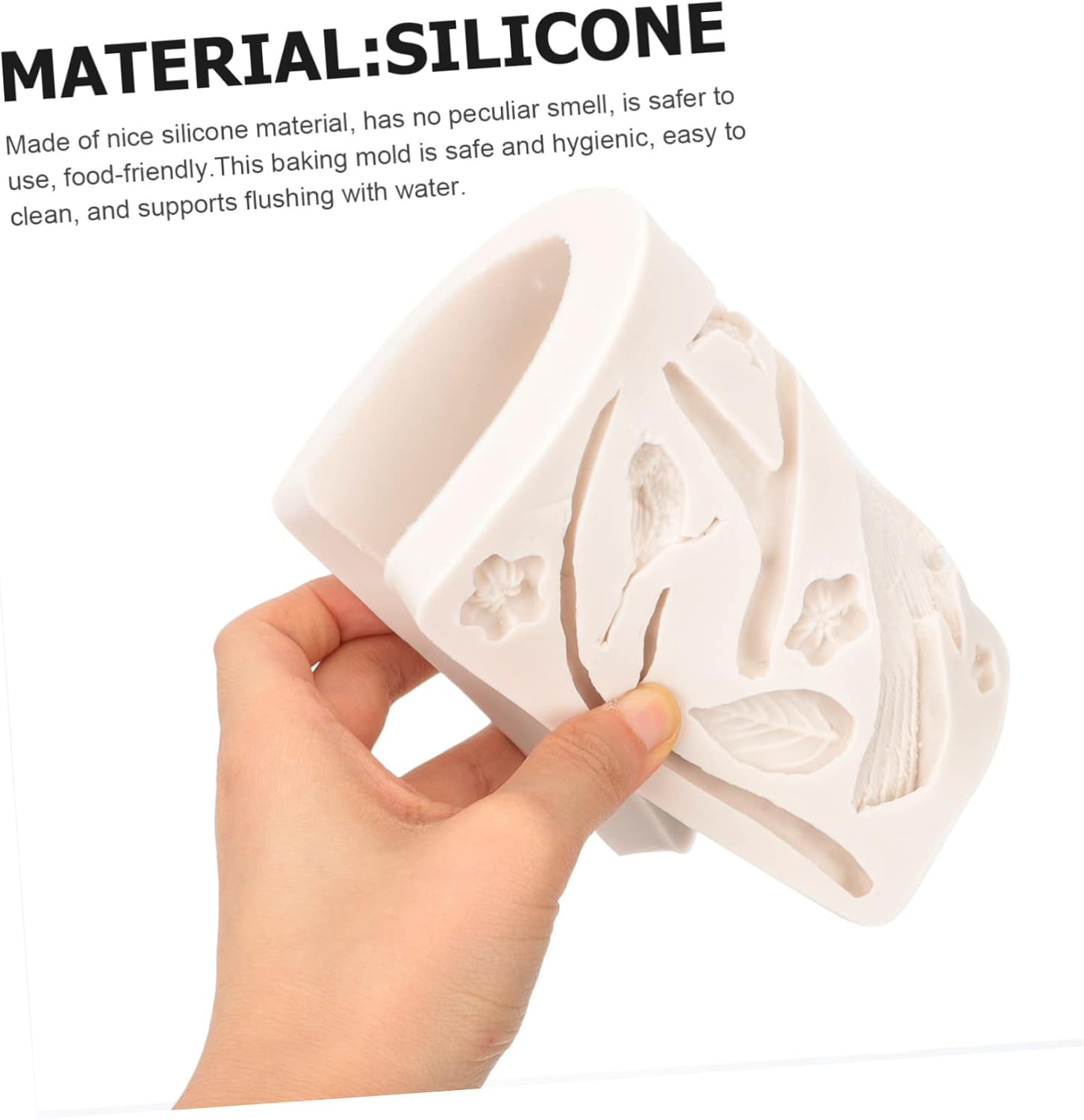Abaodam Molde de silicona para fondant, molde de silicona para hacer pasteles, molde de resina para fondant, creativo, moldes para hornear, ramas y
