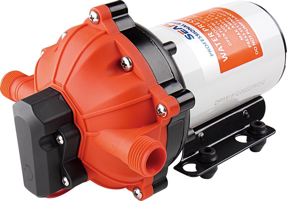 SEAFLO Bomba de diafragma serie 55 – 12V CC, 5.5 GPM, 60 PSI