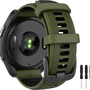 OVERSTEP Compatible con Garmin Forerunner 965, 955, 945, 935, bandas intercambiables de 0.866 pulgadas de ancho para Fenix 7, Fenix 6 GPS, Fenix 5 OVERSTEP Compatible con Garmin Forerunner 965, 955, 945, 935, bandas intercambiables de 0.866 pulgadas de ancho para Fenix 7, Fenix 6 GPS, Fenix 5