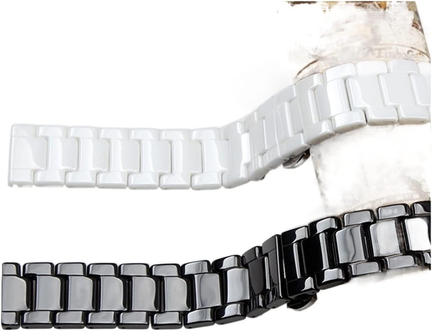 YANLITIAN C01 Ceramic Watch Strap 20mm Compatible With Galaxy Watch 44mm Watchbands Compatible With Samsung Gear S2 S3 14-22mm Suit