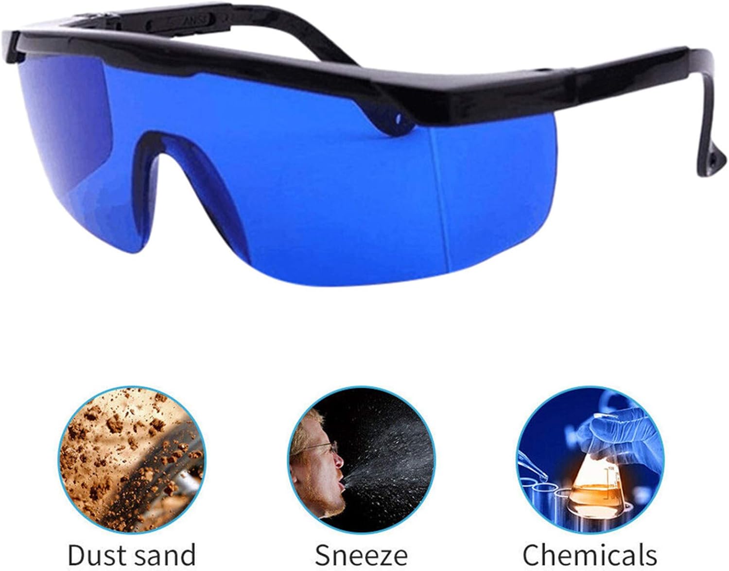 Gafas de seguridad láser, gafas de seguridad de protección ocular láser, traje para el tratamiento del laser del retiro del pelo
