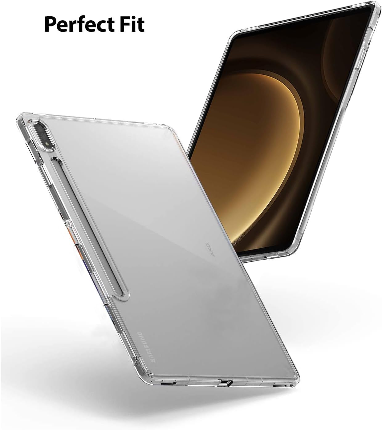 Funda para Samsung Galaxy Tab S9 FE+ de 12.4″, ultra delgada, suave, mate, transparente, carcasa trasera transparente para Samsung Galaxy Tab S9 FE