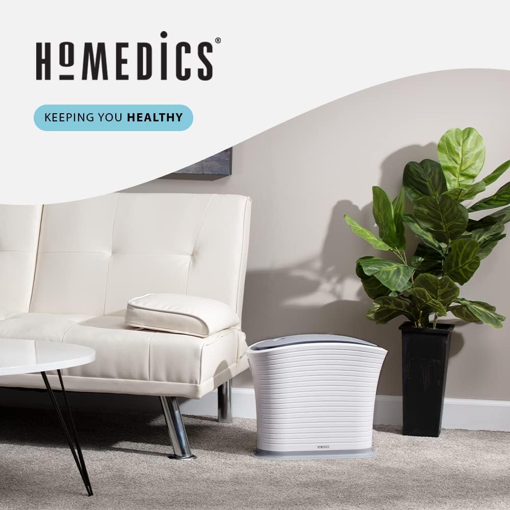 Homedics TotalClean – Filtro de repuesto para purificador de aire tipo HEPA, funciona con purificadores de aire Homedics AP-15 y AF-10, captura