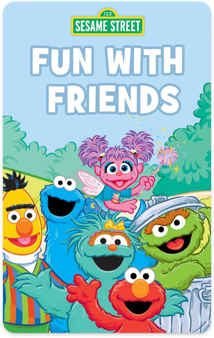 Yoto Sesame Street Fun with Friends – Tarjeta de audio para niños para usar con Yoto Player y mini reproductor de audio todo en 1, escucha educativa