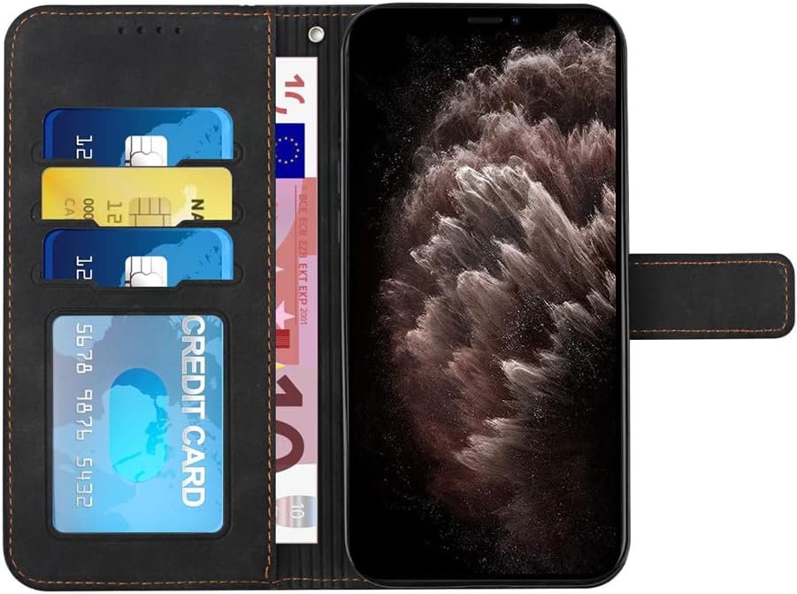 IMIRST Funda para Galaxy A73 5G Wallet Case con ranuras para tarjetero Kickstand PU cuero magnético Folio Flip Case Funda de protección a prueba de
