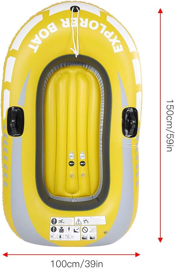 Barco de deriva, PVC 1 persona de aire inflable Kayak para deportes acuáticos de pesca a la deriva al aire libre