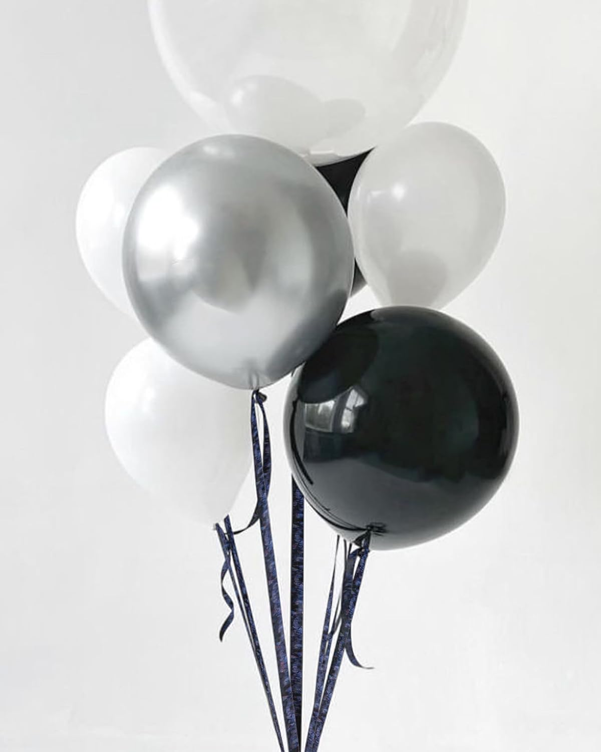 PartyWoo Cinta rizadora negra y dorada, cinta de 219 yardas para globos, cuerda de globos, cinta para globos, cinta rizadora para manualidades,