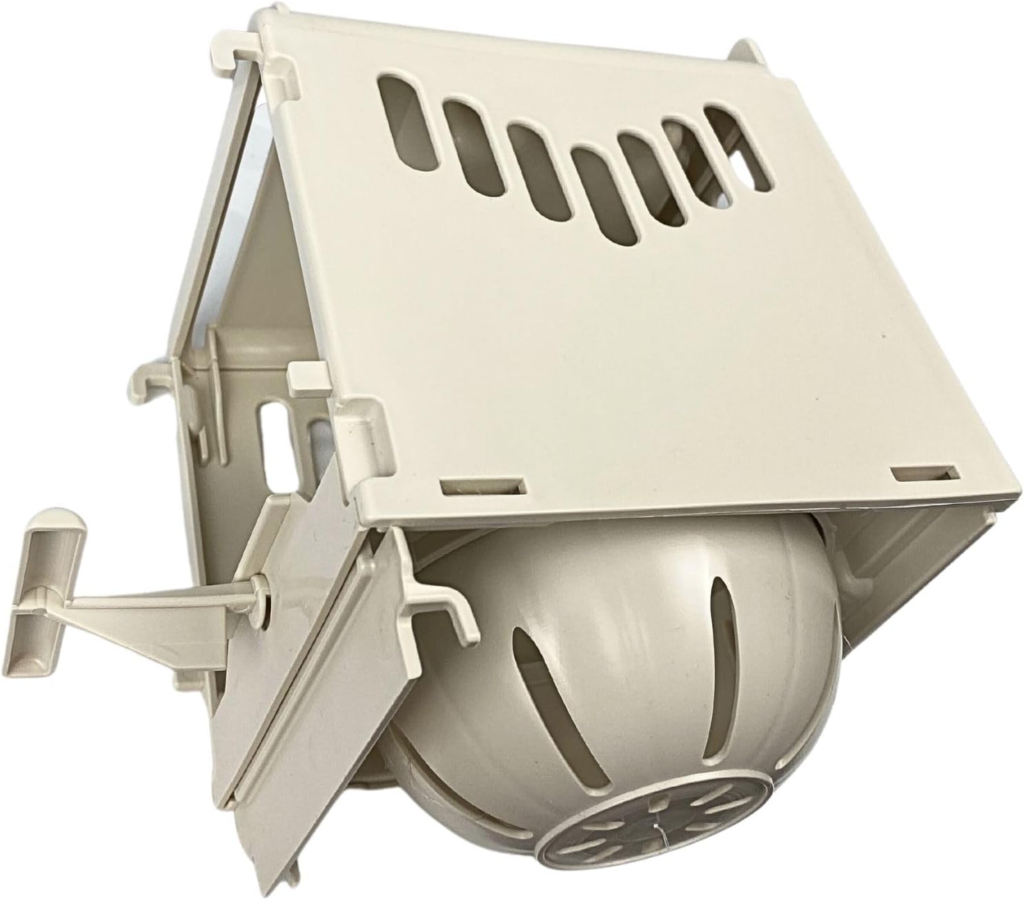 Caja nido de plástico para pájaros, taza nido extraíble y portátil con puerta trasera corredera para una fácil limpieza y depósito para almacenar