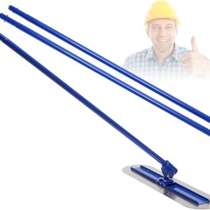 Bull Float Herramientas de hormigón, 47 x 8 pulgadas, juego de herramientas de flotación de hormigón con 3 manijas extendidas y conector de turbina, Bull Float Herramientas de hormigón, 47 x 8 pulgadas, juego de herramientas de flotación de hormigón con 3 manijas extendidas y conector de turbina,