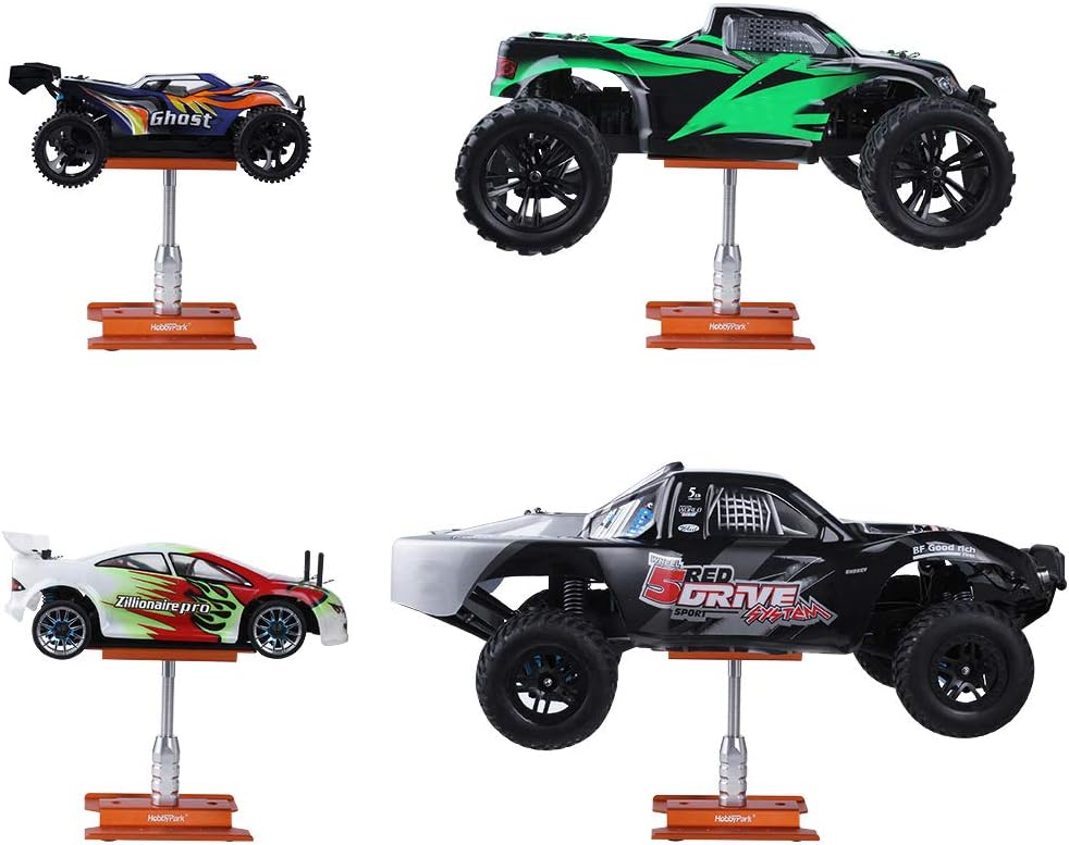 HobbyPark Soporte de trabajo de coche RC con peso Estación de reparación de aluminio para 18 110 112 Escala Traxxas TRX4 Axial Arrma Redcat Losi RC