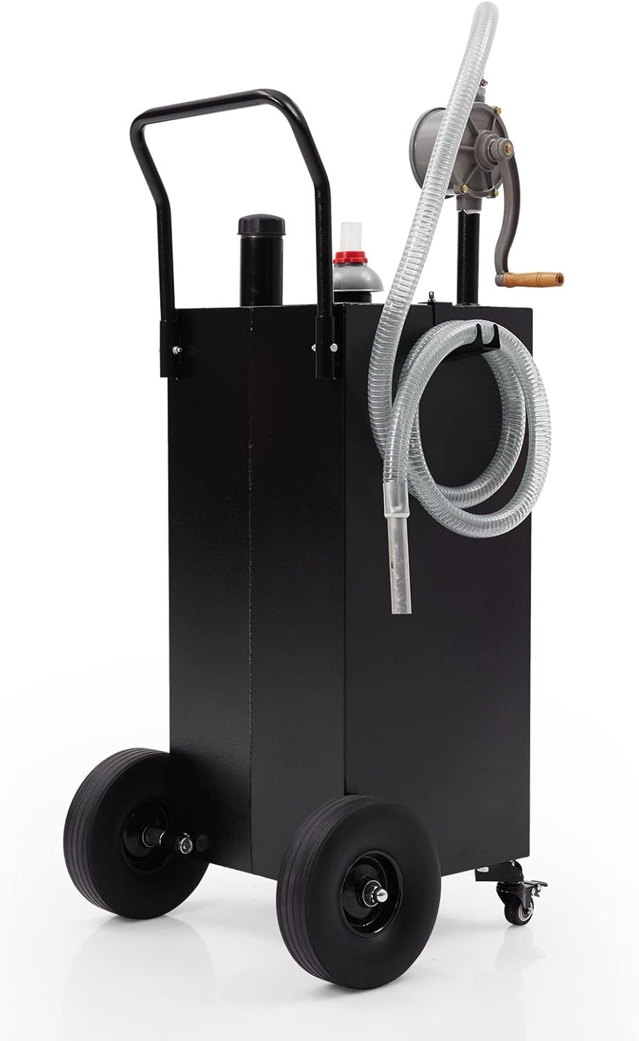 MERXENG Carrito de gas de 40 galones con bomba, tanque de almacenamiento de combustible portátil, lata grande de gasolina diésel para barco, ATV,