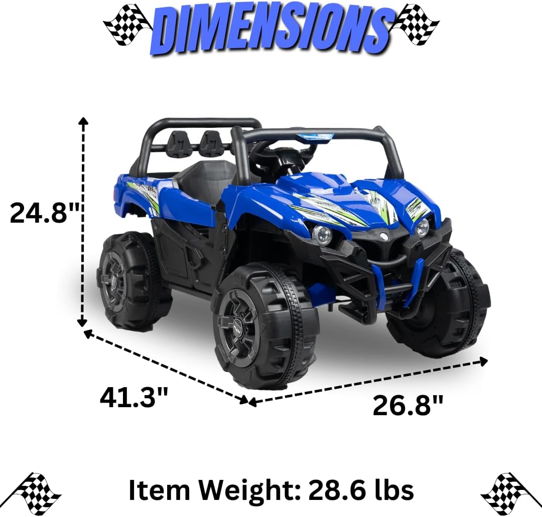 Kid Motorz 12V Speed Adventurer UTV en azul