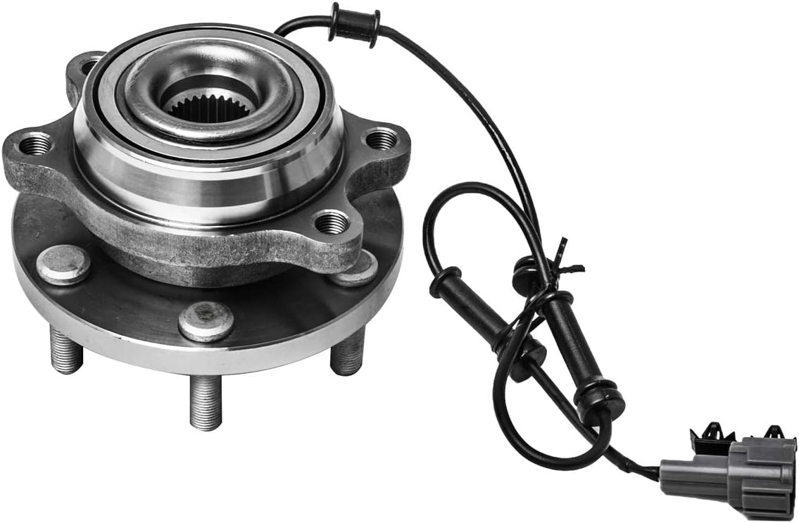 Buje de rueda delantera y conjunto de cojinetes izquierdo o derecho compatible con Nissan Xterra Frontier Pathfinder Suzuki Equator AUQDD 515065 x2
