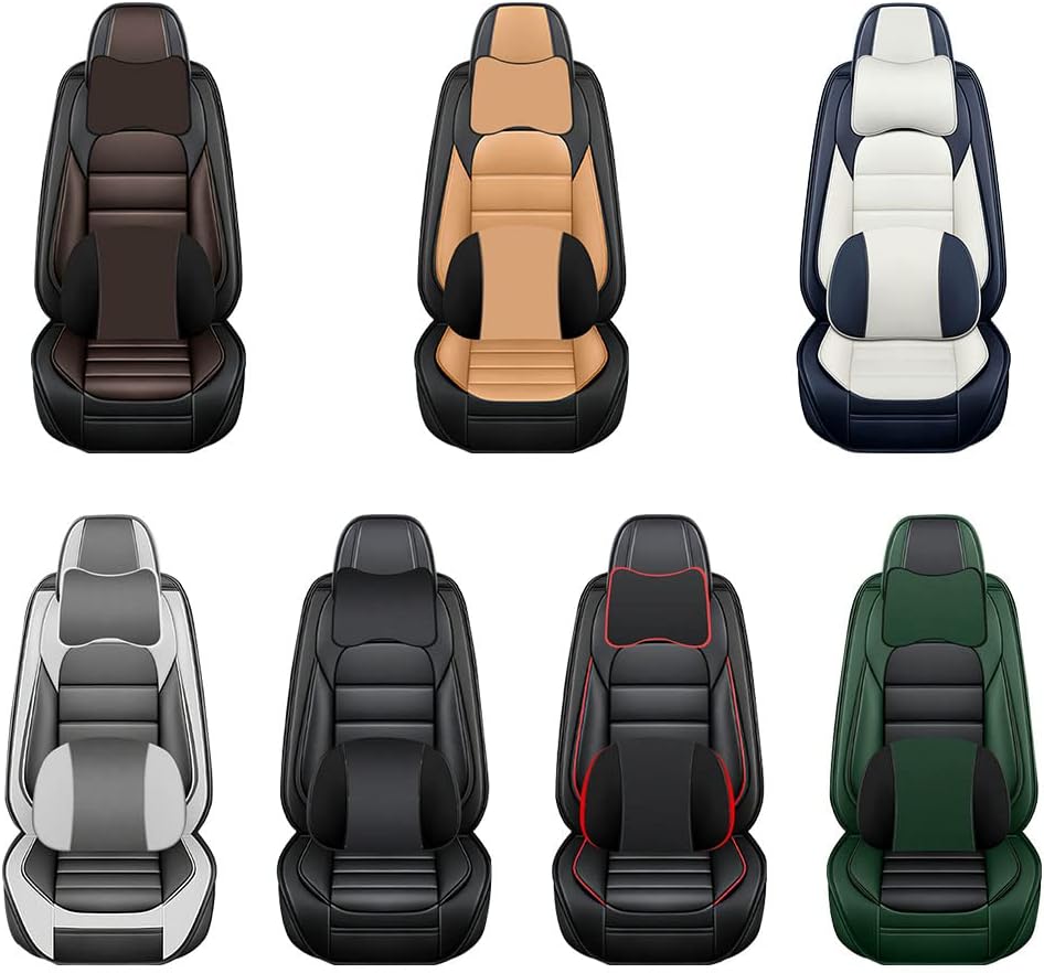 Fundas de asiento de automóvil de lujo para Volkswagen ID.4 2021-2023, impermeables, suaves, transpirables, de piel sintética, con bolsillos de