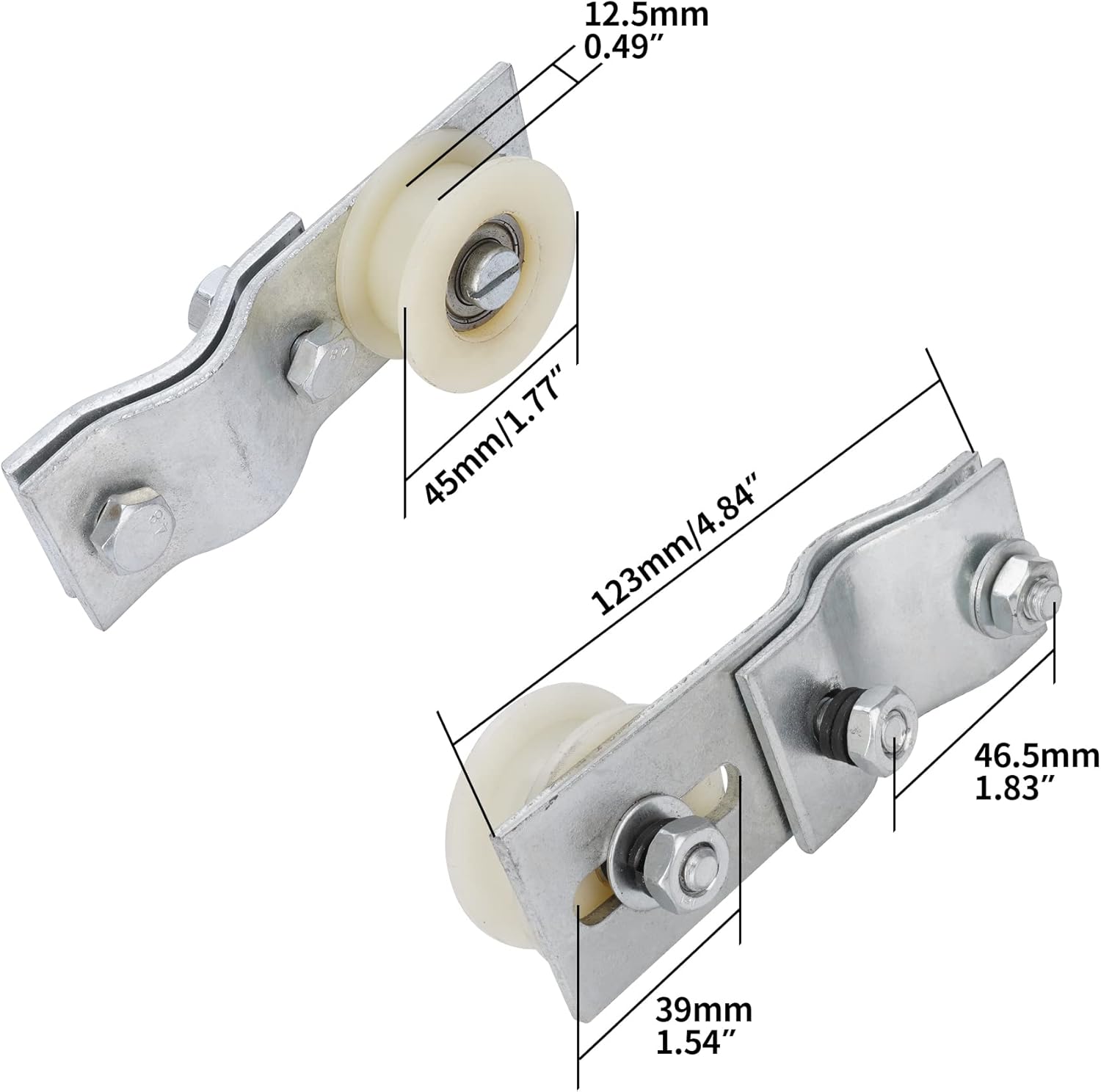 Tensor de cadena de polea con una polea extra para bicicleta motorizada con motor de 2 tiempos de 49 cc a 80 cc