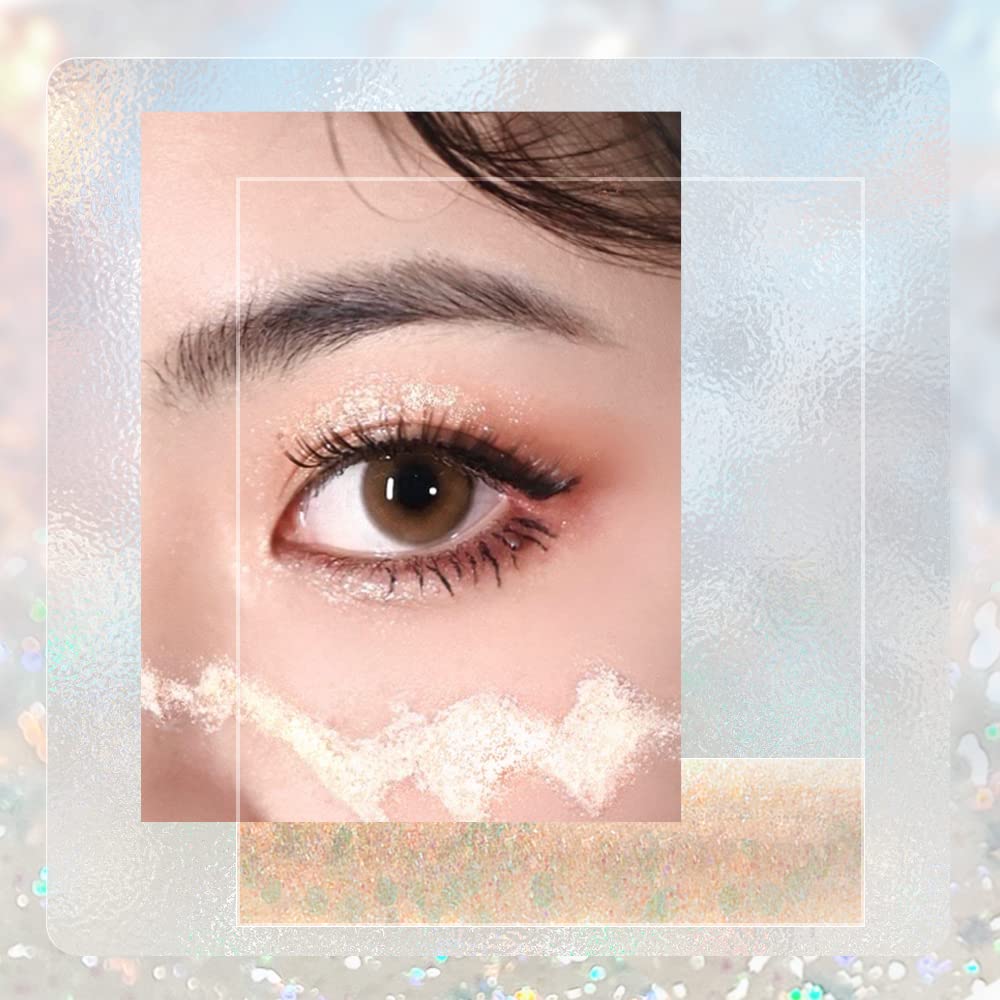 Catkin Sombra de ojos líquida con purpurina, acabado multidimensional de alta pigmentación con cobertura metálica de un solo paso, maquillaje