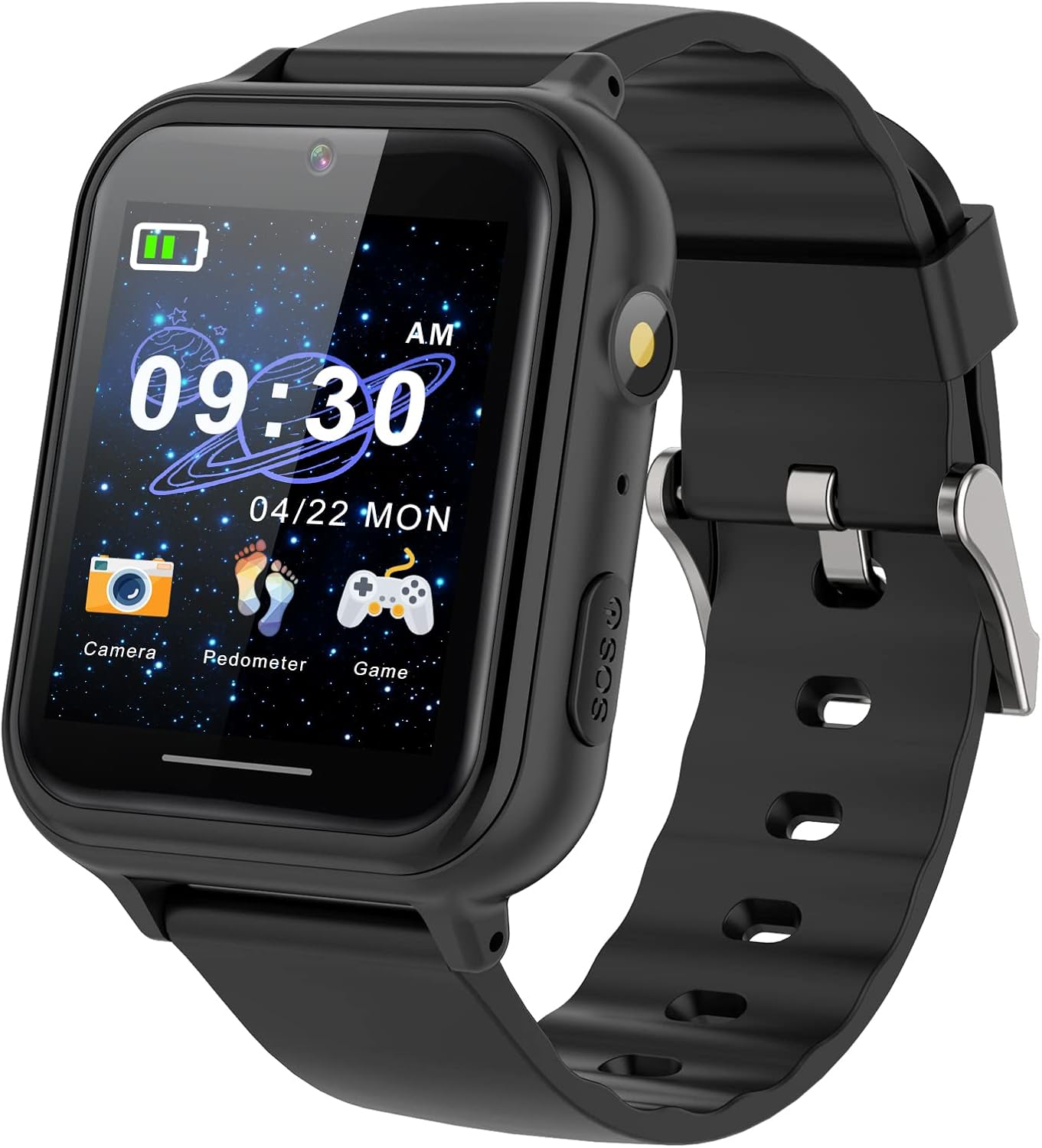 PTHTECHUS Reloj inteligente para niños  Reloj inteligente para niños y niñas con juego de música, reproductor de MP3, video HD, cámara selfie,