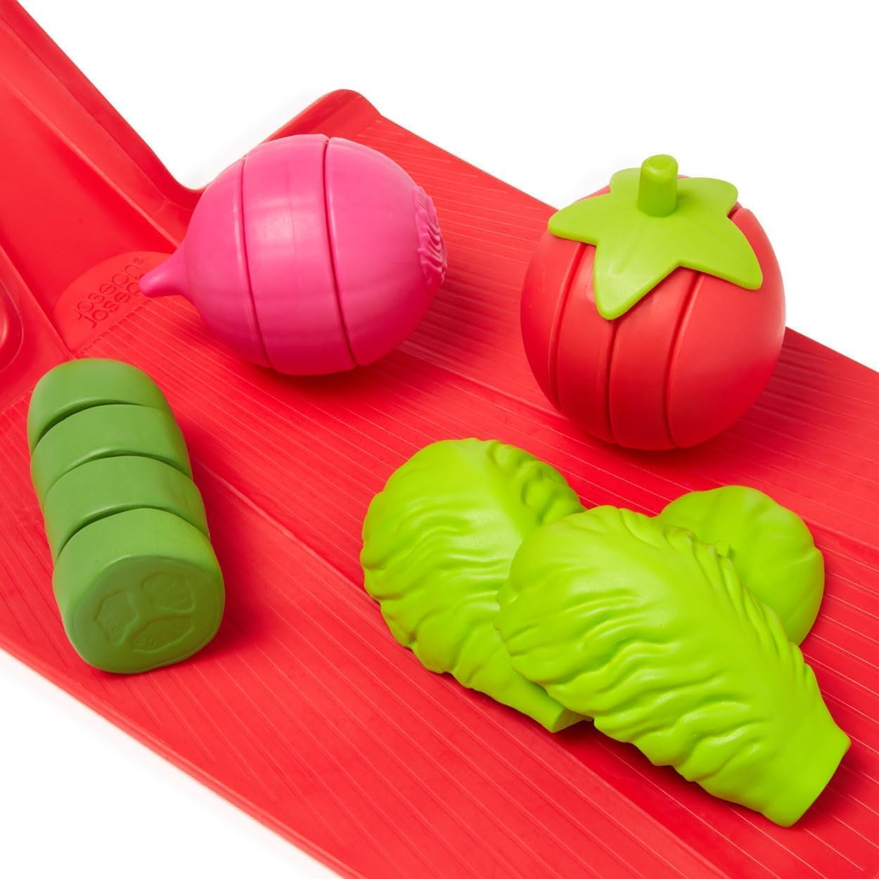Casdon Joseph Joseph Toys Chop2Pot – Juego de cocina súper seguro para niños con tabla de cortar plegable y comida de juego para picar – Para niños