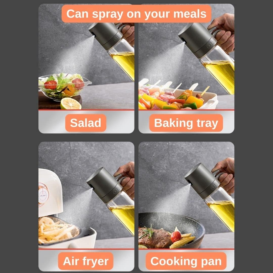 Pulverizador de aceite para cocinar – Botella de aceite – Pulverizador de aceite de oliva – Pulverizador de aceite para freidora de aire – Spray de