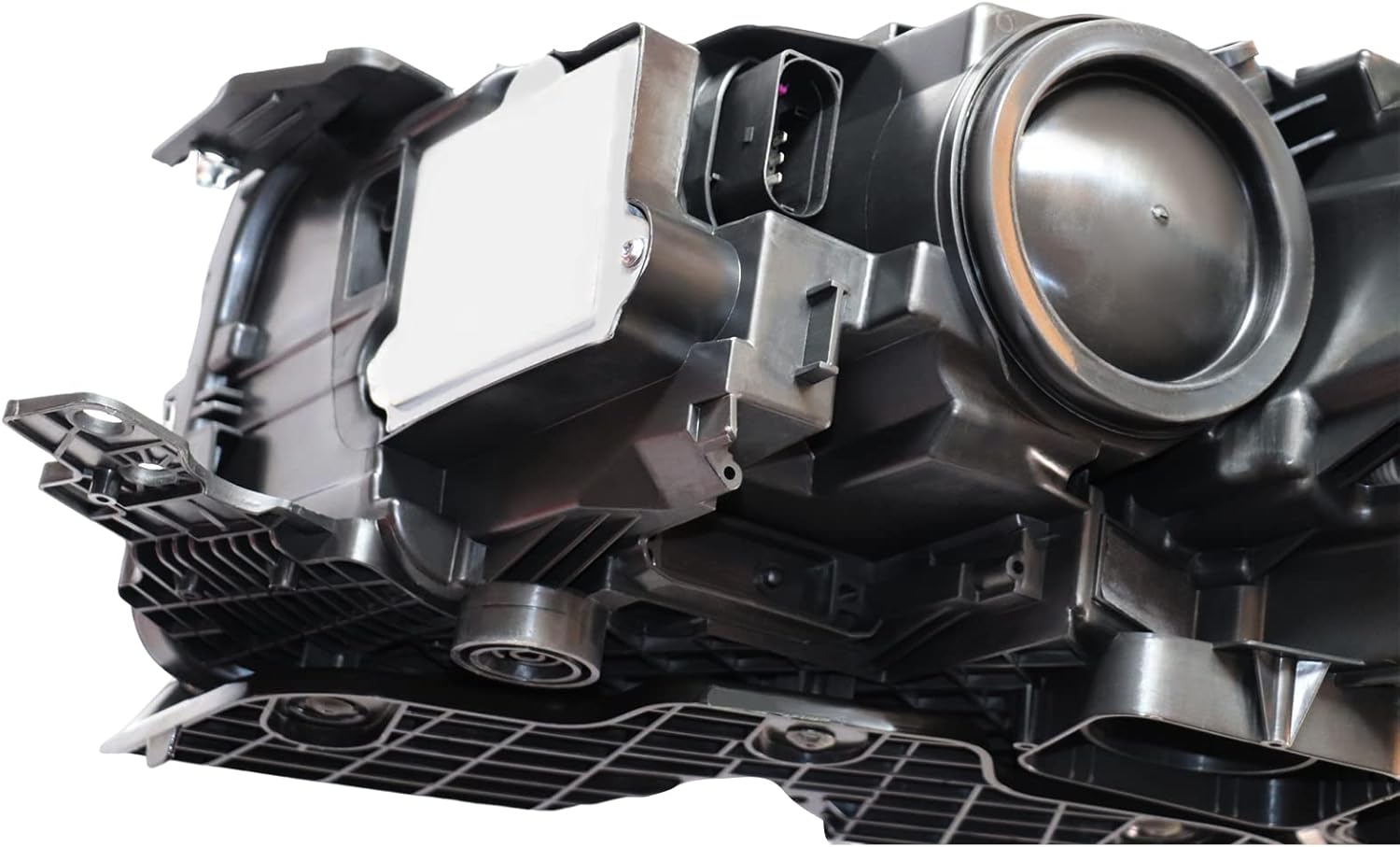 CNCEST Faros delanteros de proyector sin LED DRL  Ajuste directo  Carcasa negra transparente  Para modelos Ford Escape 2017-2019  Lado derecho del