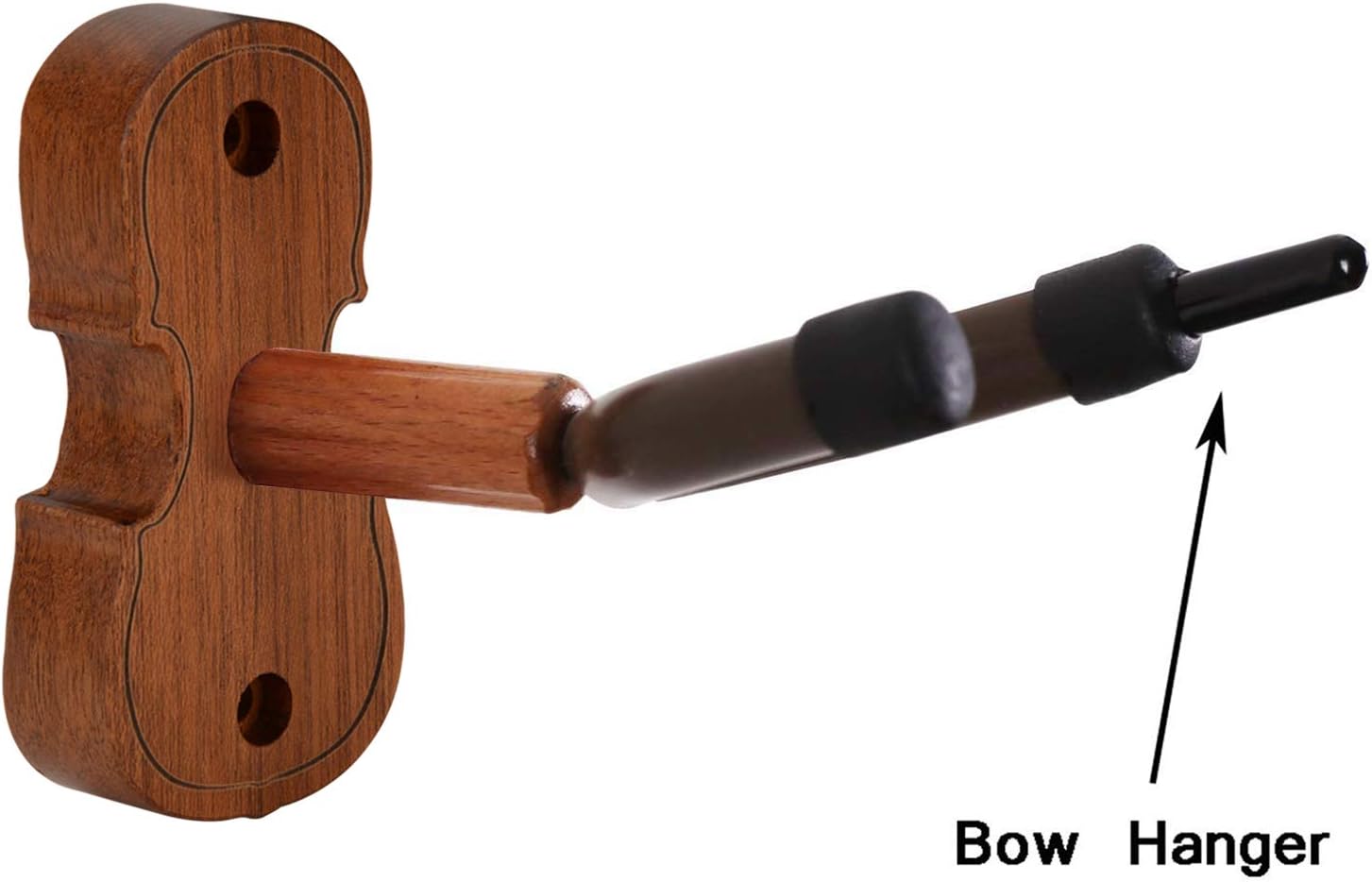 Soporte de pared para violín con gancho para arco Home & Studio Rosewood ViolinViola Stand (Rosewood MA-R5)2