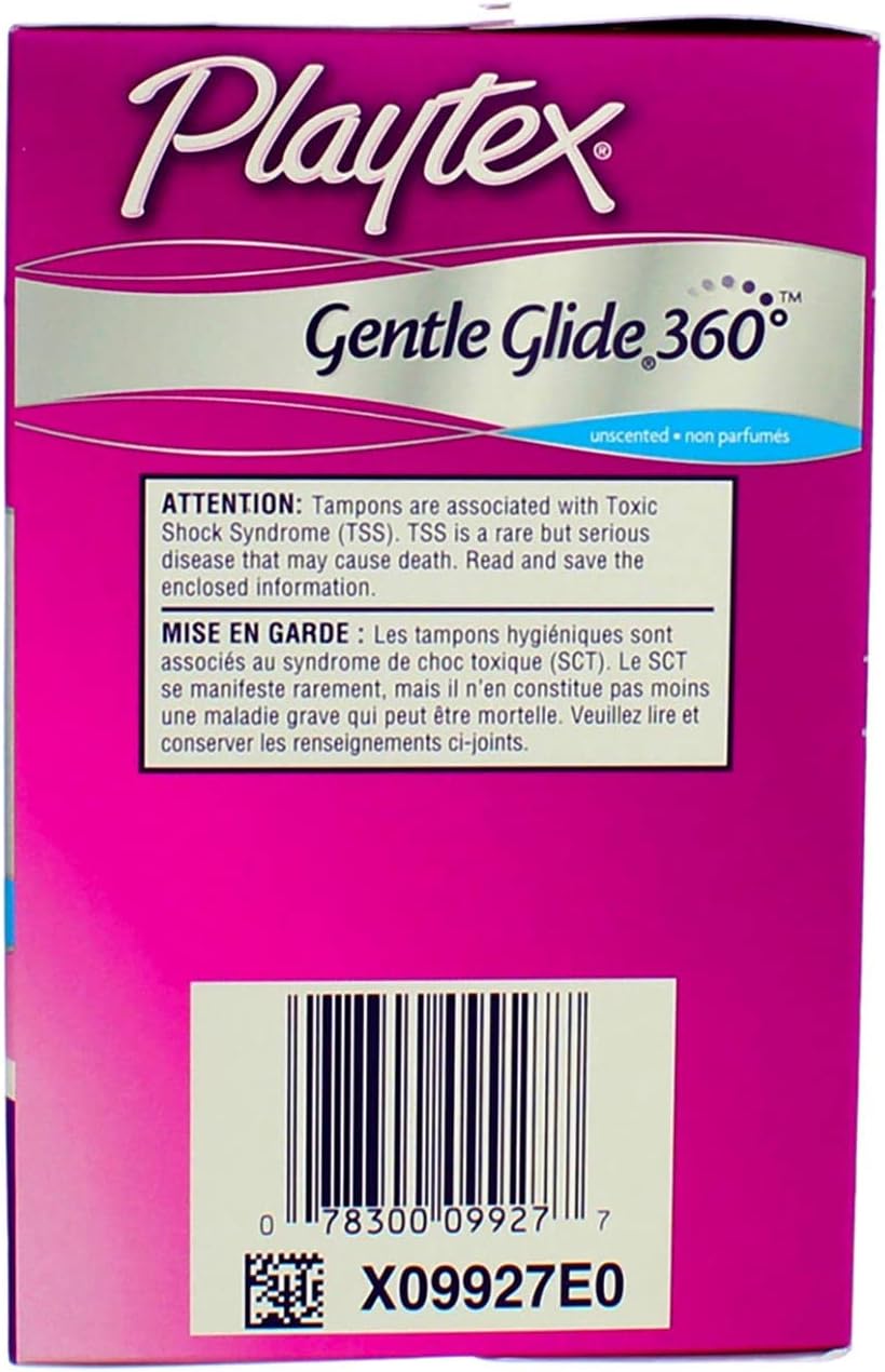 Playtex Gentle Glide – Tampones sin perfume, ultra absorbencia, 36 unidades (paquete de 6)