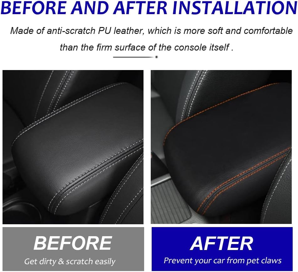 DEYTOP Funda de consola central para Subaru Crosstrek 2012-2017 funda para reposabrazos de automóvil para Subaru Impreza 2012-2017, accesorios