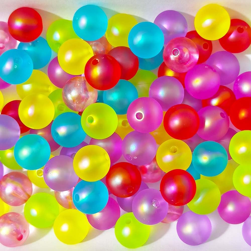 Mezcla de lotes brillantes de silicona con cuentas de bricolaje con cuentas para el cabello, pulseras de collar, adorno artesanal (colores