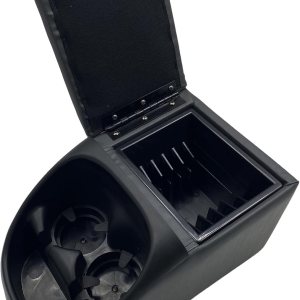 MOOSUN Asiento universal para camionetabanco de contratista, consola central organizador de negocios y almacenamiento con portavasos y tapa superior MOOSUN Asiento universal para camionetabanco de contratista, consola central organizador de negocios y almacenamiento con portavasos y tapa superior