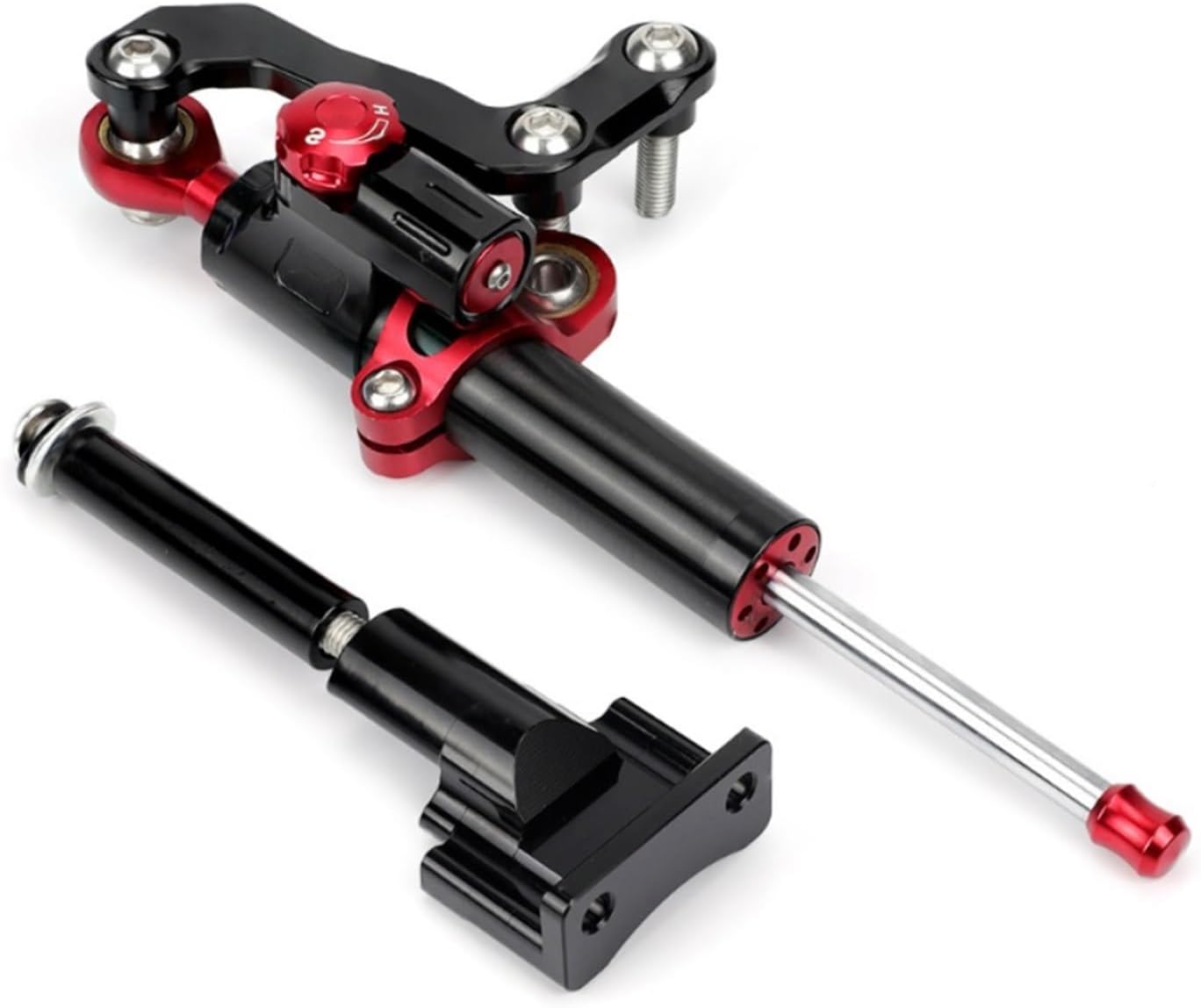 Amortiguador de motocicleta estabilizador de amortiguador de dirección compatible con Yamaha MT-03 2020-2023 Kit de amortiguador de marcha atrás de