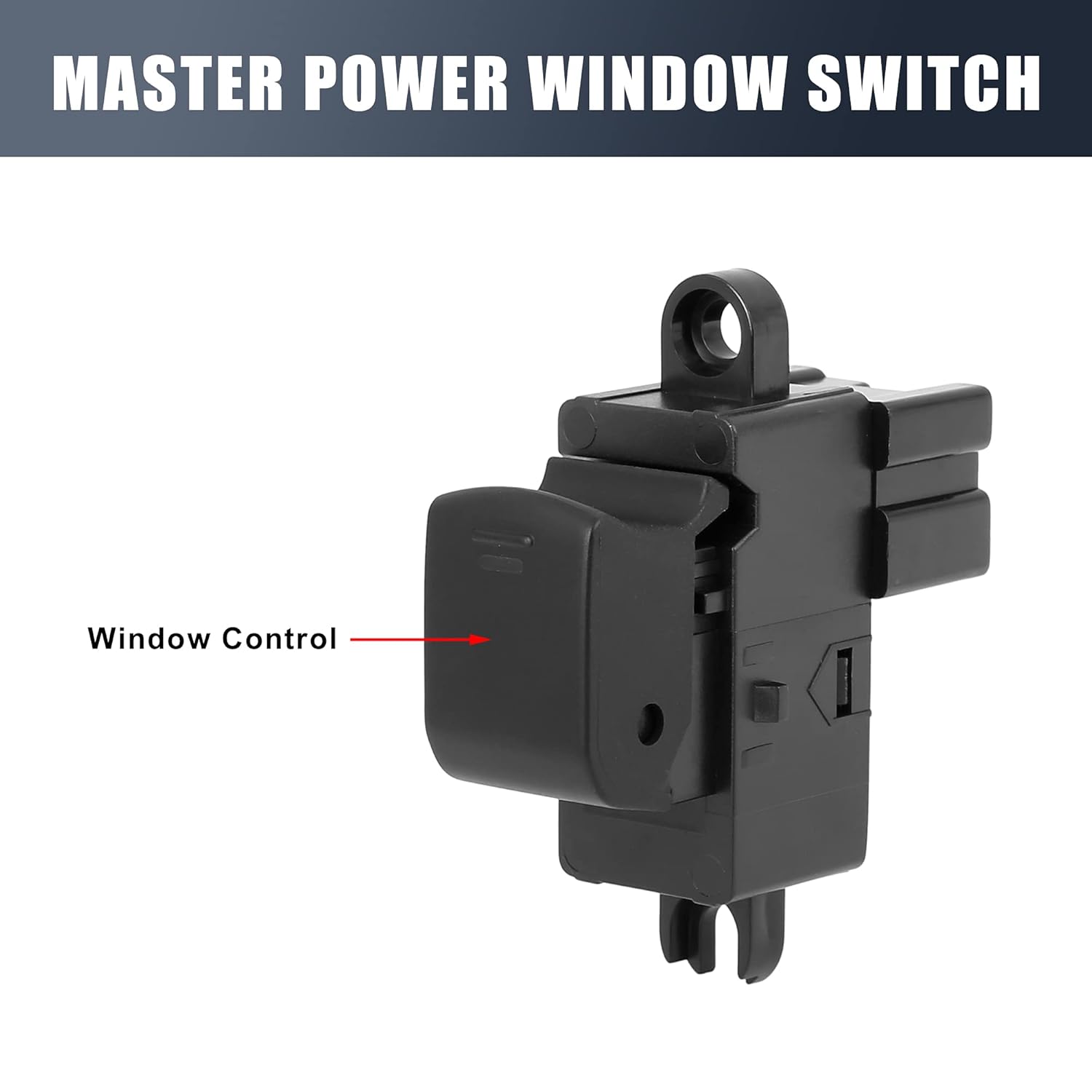X AUTOHAUX Interruptor de elevalunas eléctrico del lado del pasajero delantero 25411-BR00A Reemplazo para Nissan Qashqai 2012