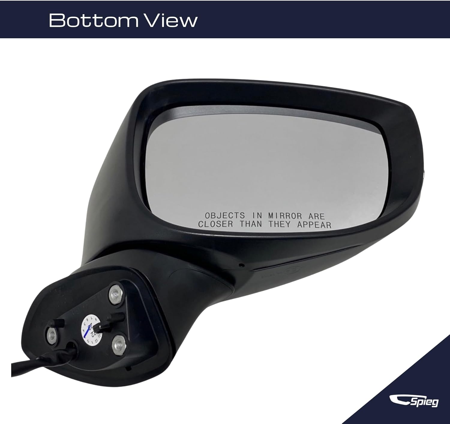 Spieg Reemplazo del espejo lateral del pasajero para Mazda CX-5 2017-2019 señal de giro LED con calefacción eléctrica PTM 6PIN (derecha)