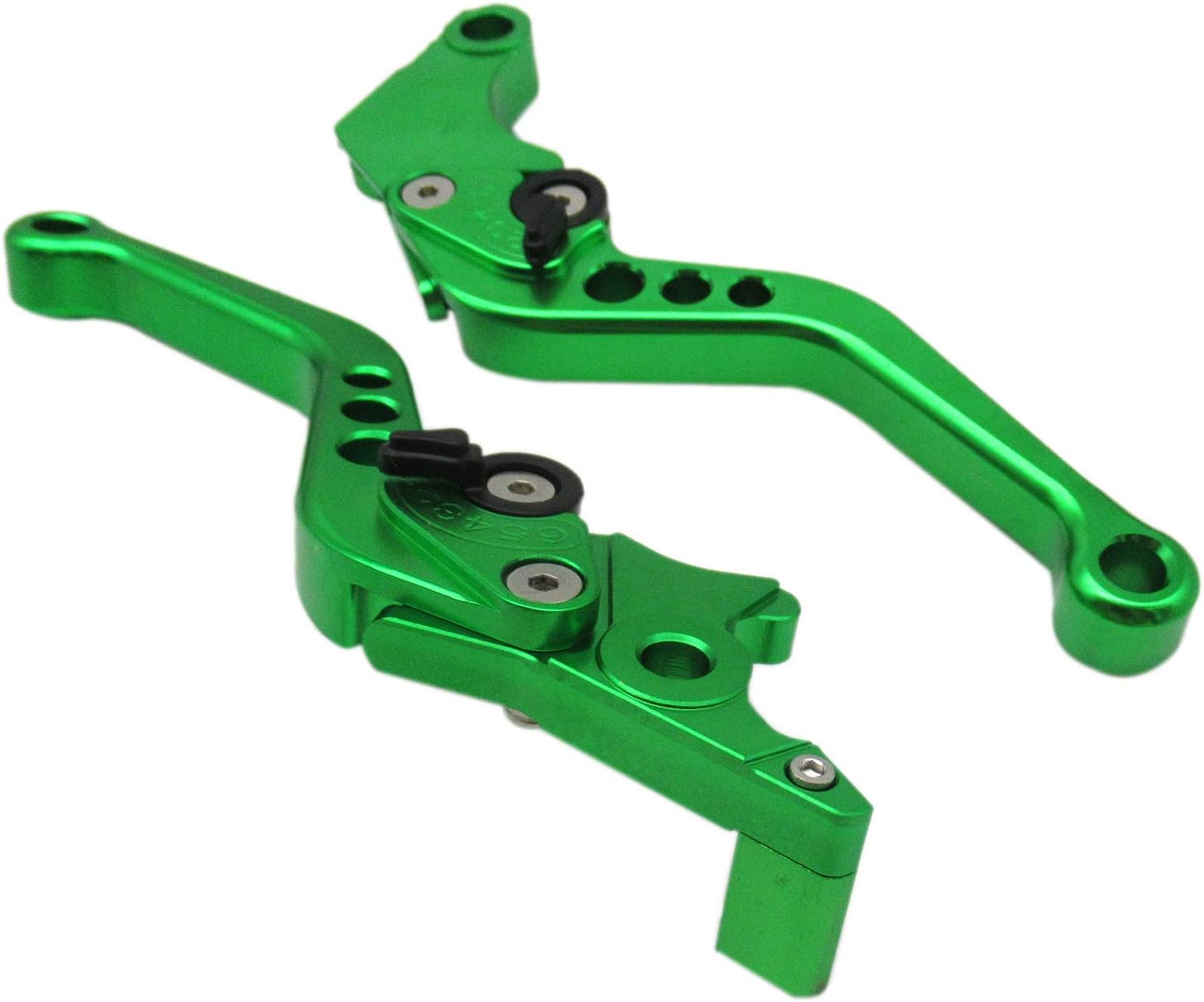 Palanca de embrague de freno corto CNC verde de 6 posiciones para Honda CBR250R 2011-2013, CBR300R 2014-2016, CB300FFA 2014-2016, CB400FCB400R