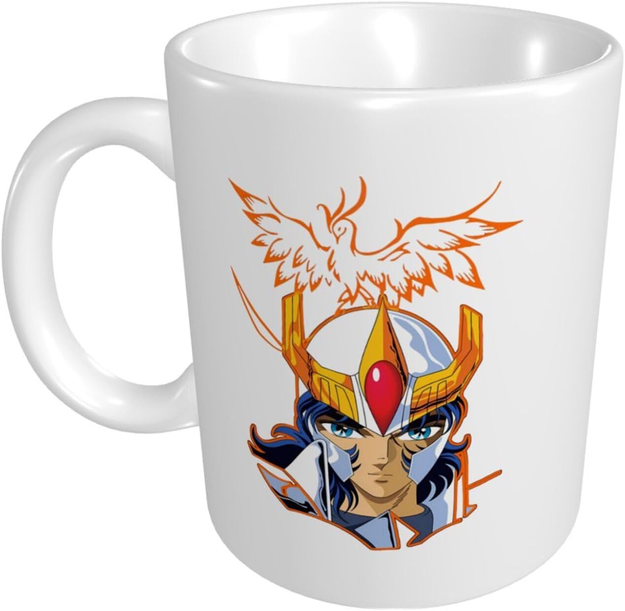 Saint Seiya Mug Classic 11oz Blanco Eco Friendly Patrón de cerámica Taza de café personalizada Taza de té