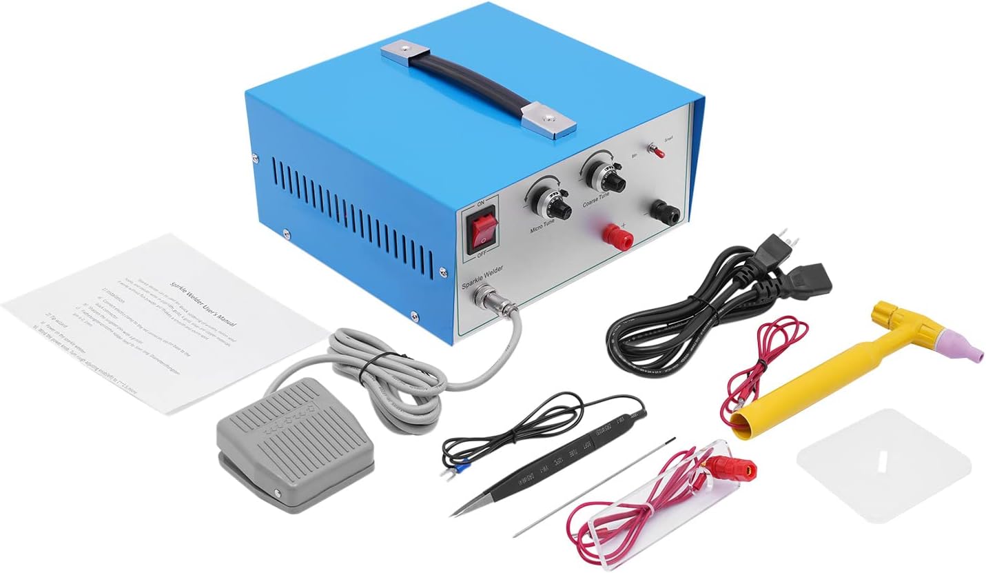 Soldador por puntos de joyería 80A, máquina de soldadura por puntos portátil de mano, equipo eléctrico de soldadura por puntos de 600 W, máquina de