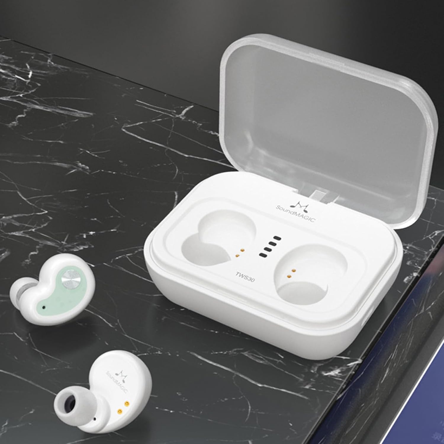 SoundMAGIC TWS30 G2 – Auriculares intrauditivos inalámbricos Bluetooth con micrófono, estéreo de alta fidelidad, impermeables y batería de 30 horas,