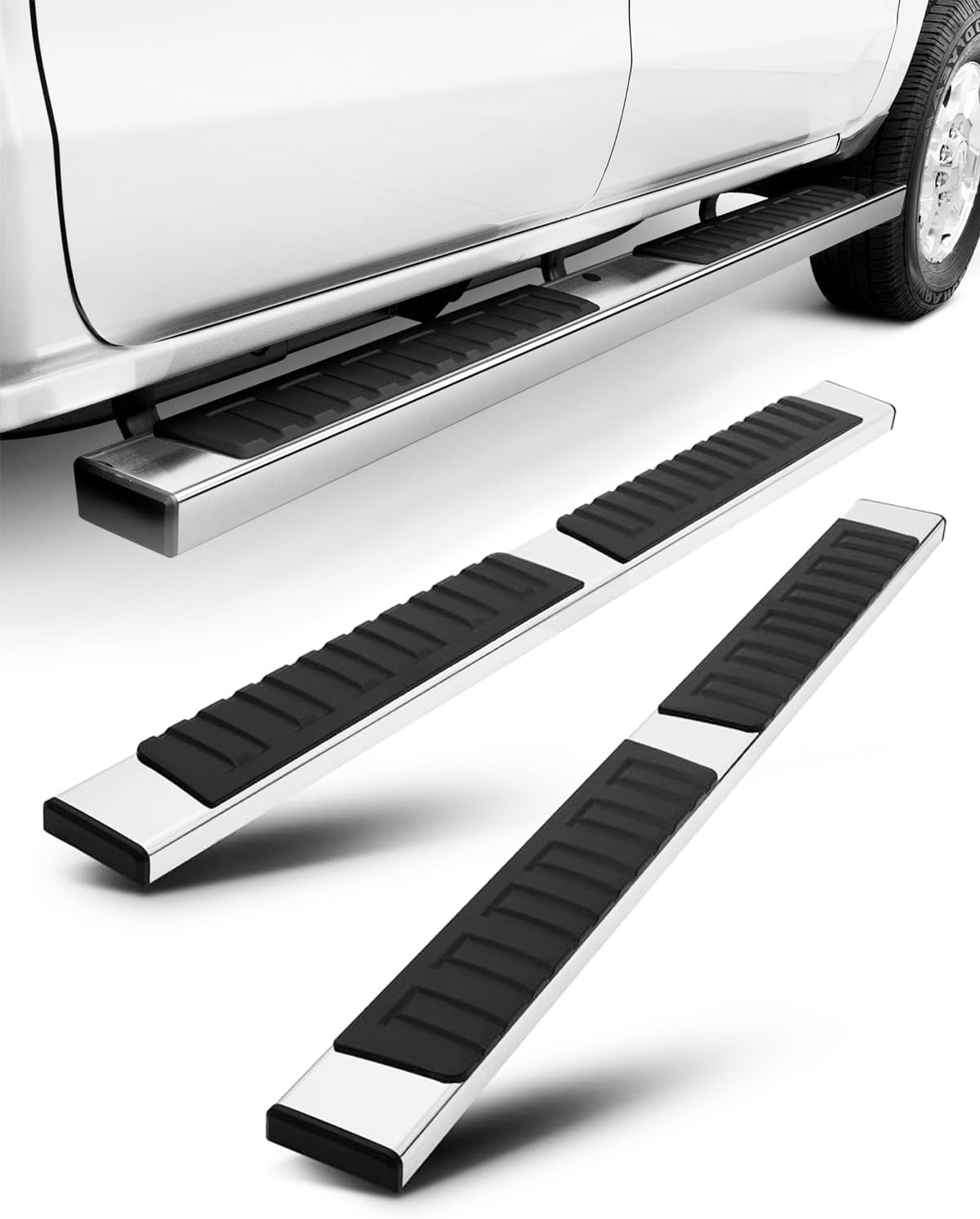 OCPTY Estribos de 6 pulgadas compatibles con Dodge Ram 1500 Crew Cab 2009-2018, 2019-2023 1500 Classic, 2010-2023 para Ram 25003500 barras laterales