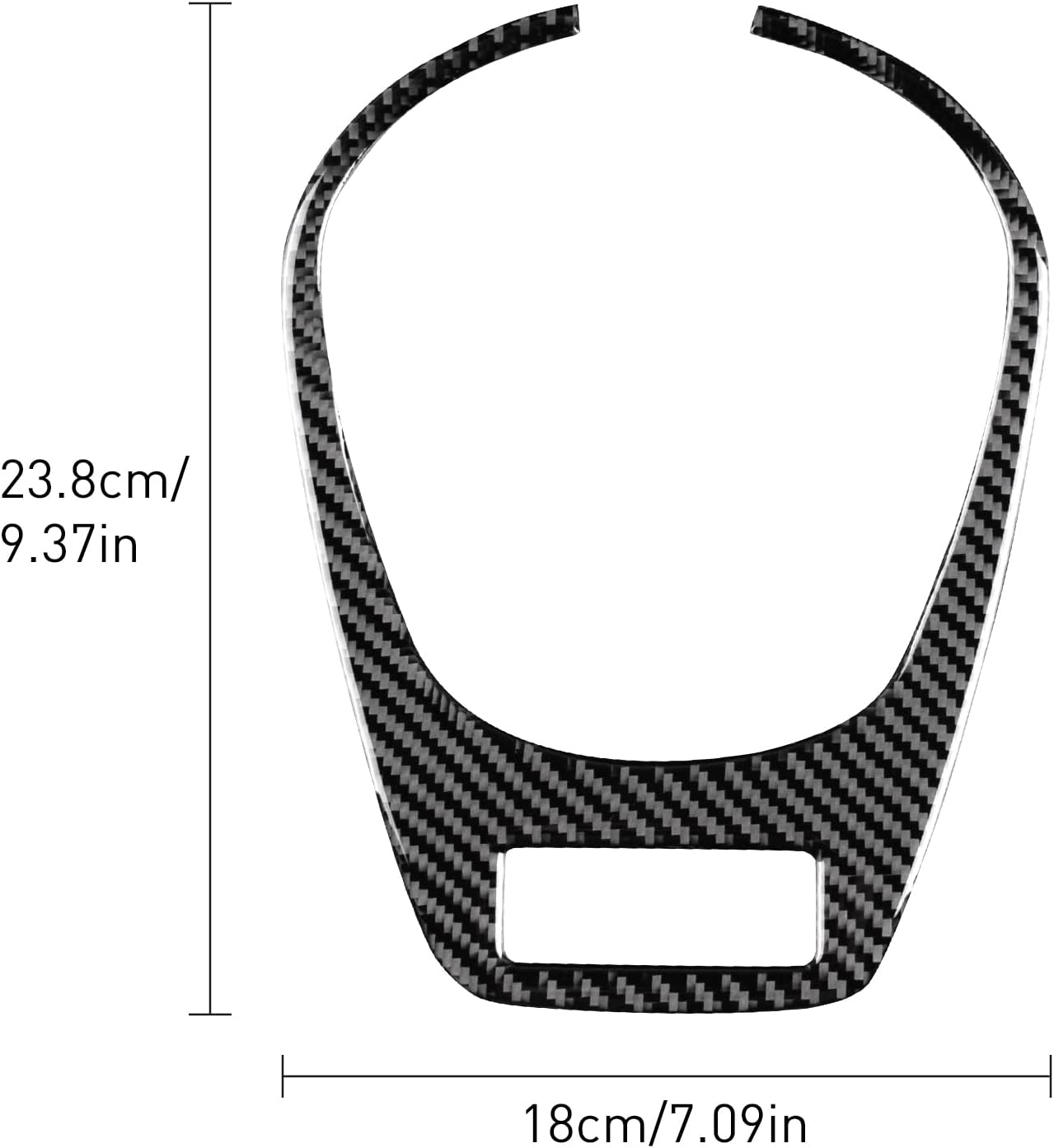 Fibra de carbono, compatible con accesorios de BMW, marco de panel de engranajes de consola central, cubierta de pomo de palanca de cambios,