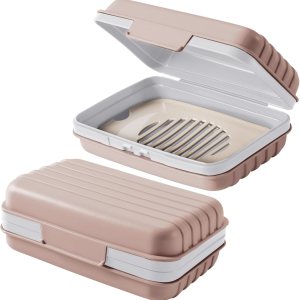 2 soportes de jabón de viaje, contenedor de viaje, caja portátil para jabón, caja para viajes, camping, senderismo, gimnasio, baño, vacaciones, 2 soportes de jabón de viaje, contenedor de viaje, caja portátil para jabón, caja para viajes, camping, senderismo, gimnasio, baño, vacaciones,