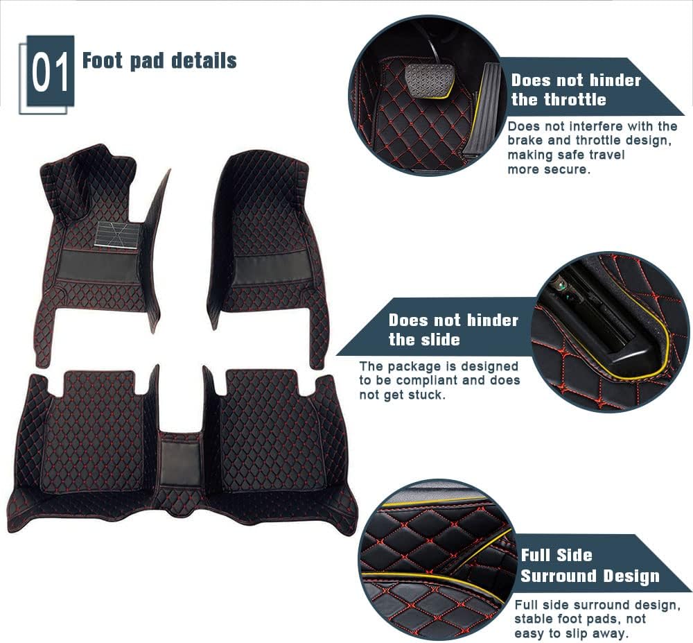 Alfombrillas personalizadas para Citroen C2 C3 C4 C5 C6 DS3 DS4 DS5 C4L logotipo personalizado, juego completo de forros para suelo de parte