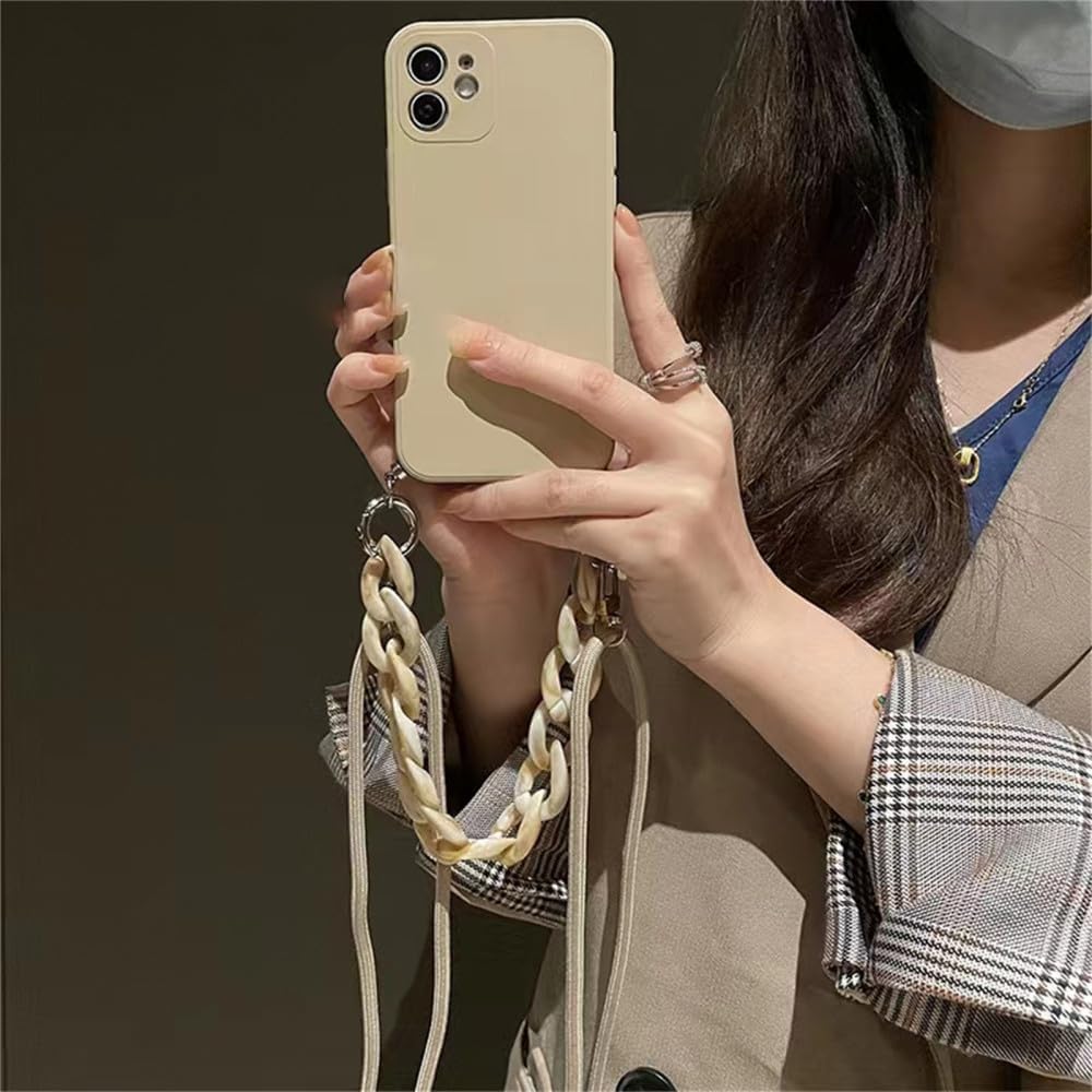 Correa de cordón cruzado con cadena de mármol, funda de silicona suave para Samsung S21 S22 S23 Plus Ultra A52 a72 s20 FE, cubierta A, para Samsung