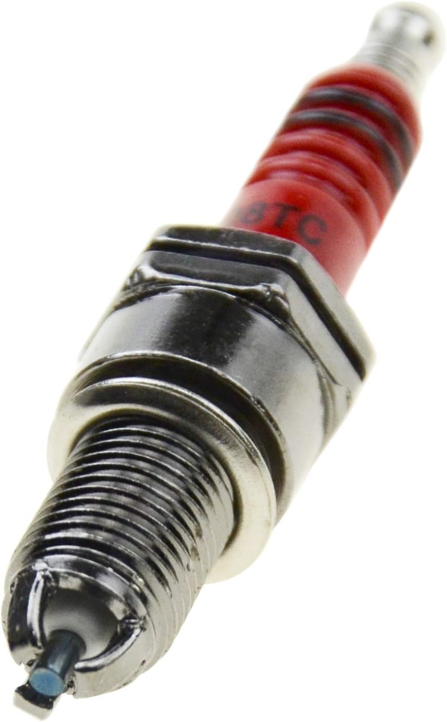WOOSTAR D8TC Bujía con 3 electrodos de repuesto para ciclomotor de 4 tiempos, 125 cc, 150 cc, 200 cc, 250 cc, ATV, motocross, Go Kart, scooter,