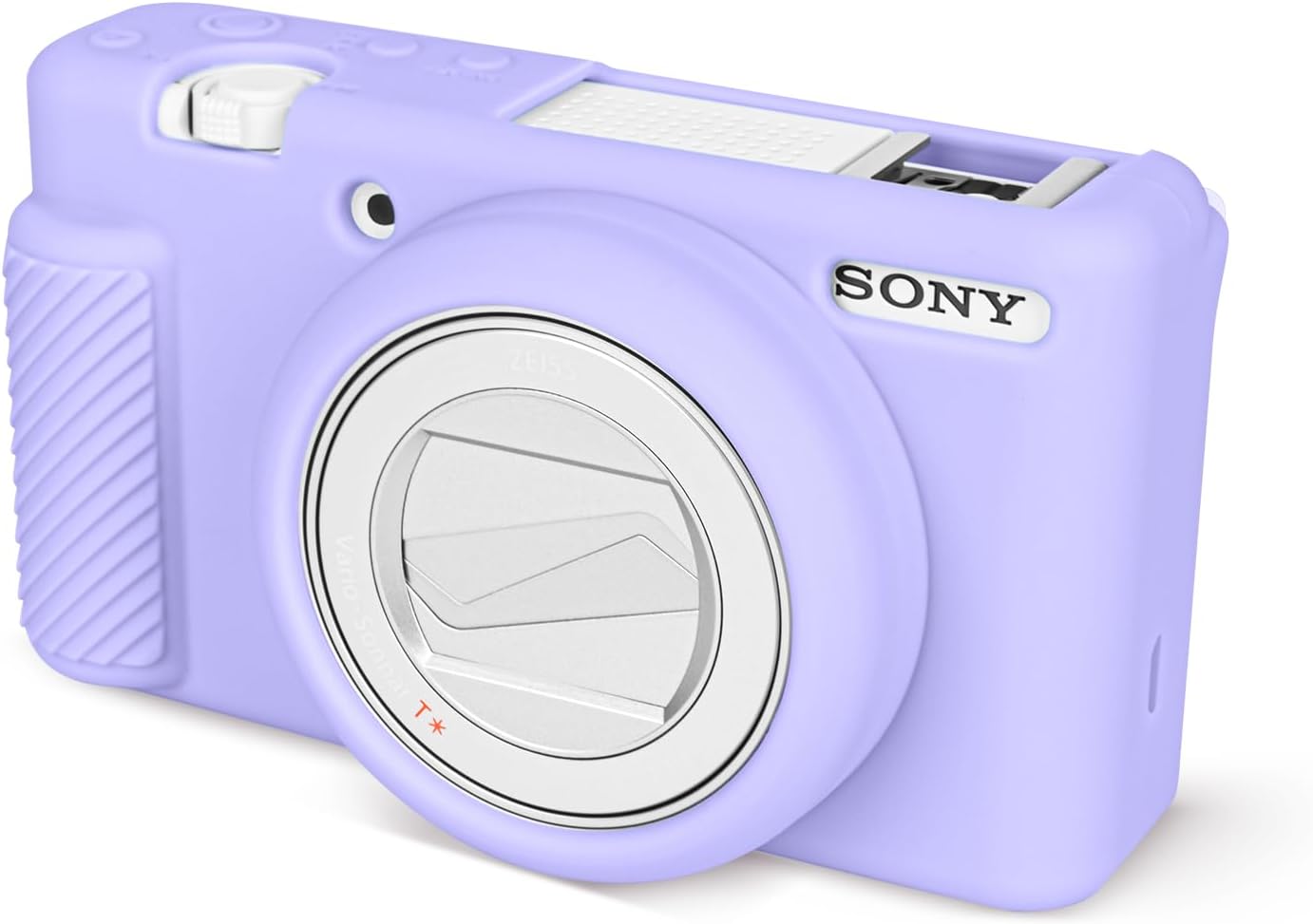 Rieibi ZV-1F – Funda protectora de silicona suave para cámara Sony ZV1FZV-1M2ZV-1 Mark II Vlog Camera, funda ligera ZV1F, color morado