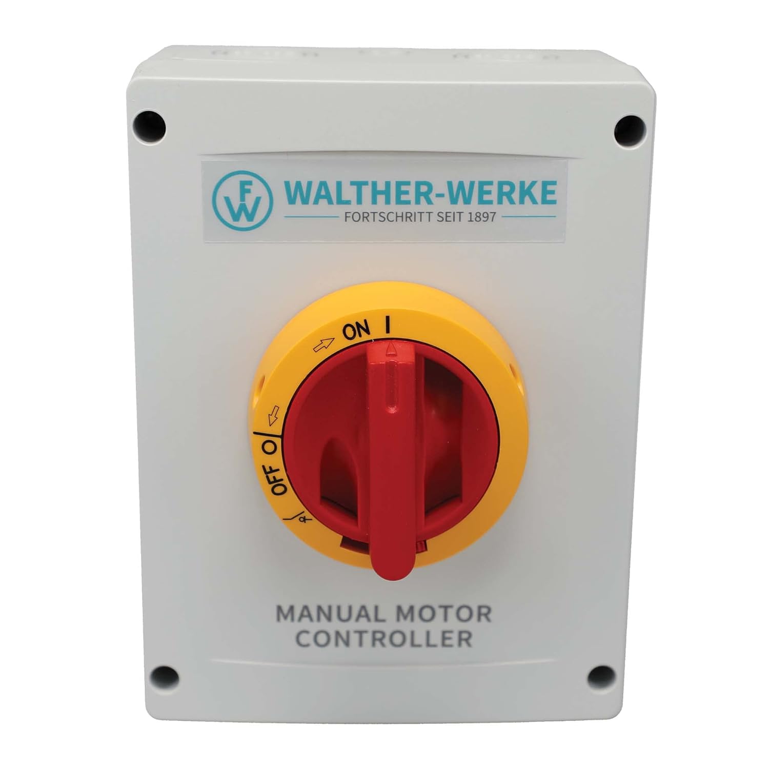 Walther Electric KEM340UL YR Interruptor de desconexión de motor cerrado, 3 polos, 40 A 600 V, IP65 Nema 4X resistente al agua, seguro con
