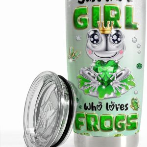 SANDJEST Vaso de rana de 20 onzas con aislamiento de acero inoxidable para niñas y adolescentes, regalo para cumpleaños o Navidad SANDJEST Vaso de rana de 20 onzas con aislamiento de acero inoxidable para niñas y adolescentes, regalo para cumpleaños o Navidad