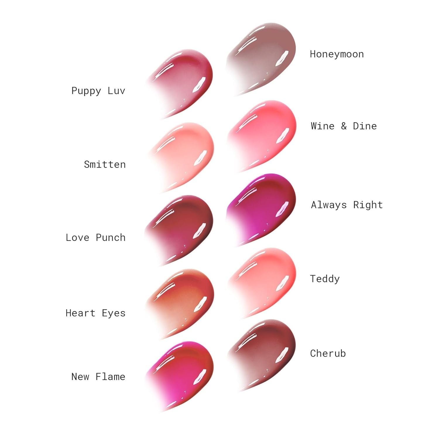 CHERUB – Tinte labial brillante ultra hidratante de The Creme Shop de más de 12 horas y larga duración, aceite de semillas de girasol y glicerina