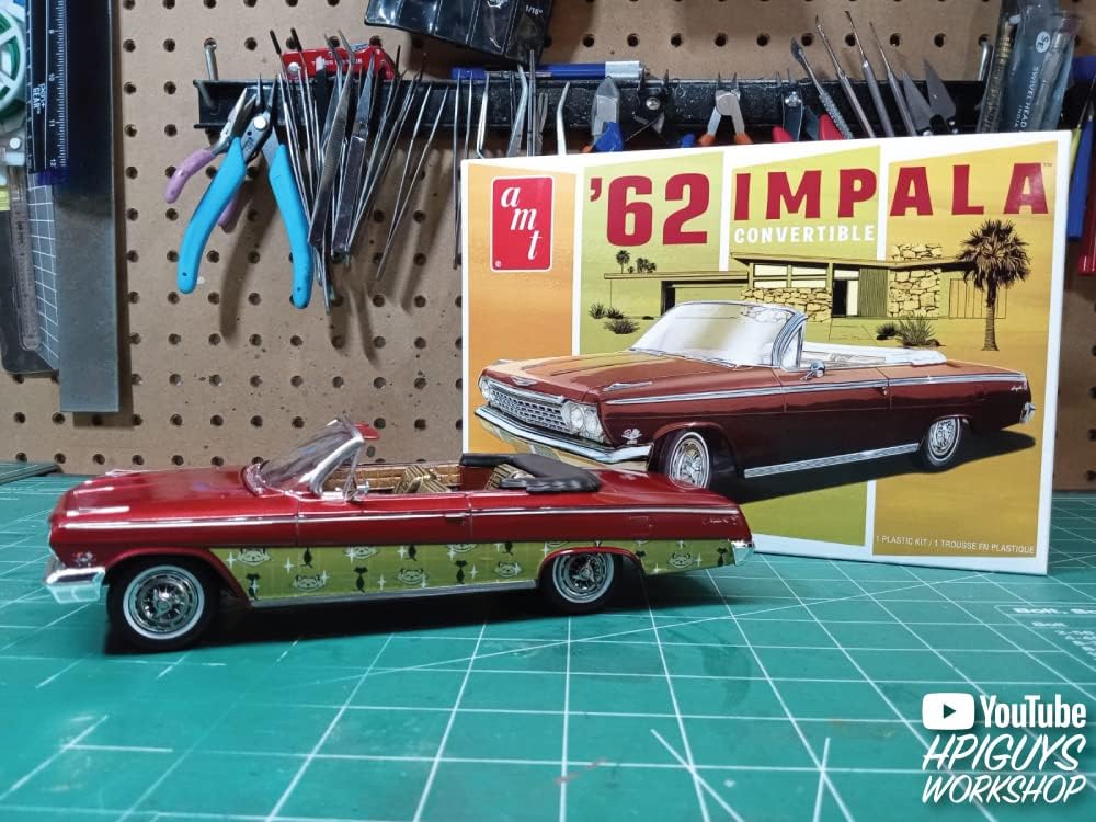 AMT 1962 Chevy Impala Convertible 125 Modelo Kit