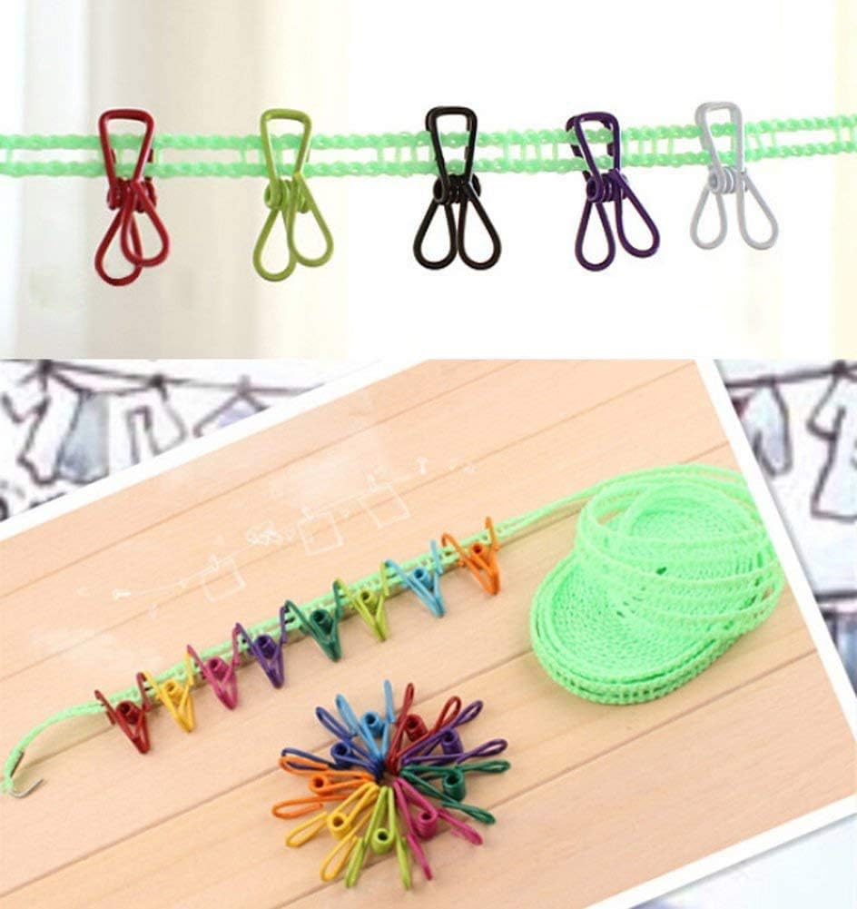 Yansanido – Juego de 30 clips de alambre de acero de 2 pulgadas (30 unidades), varios colores